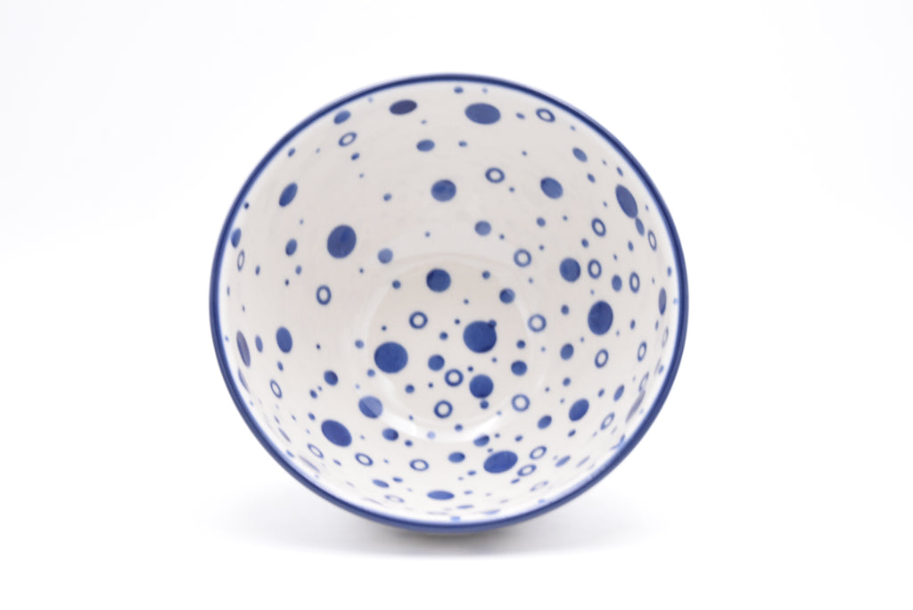 206 Bunzlau Schaal op voet 2958 - Blij Blauw Bunzlau