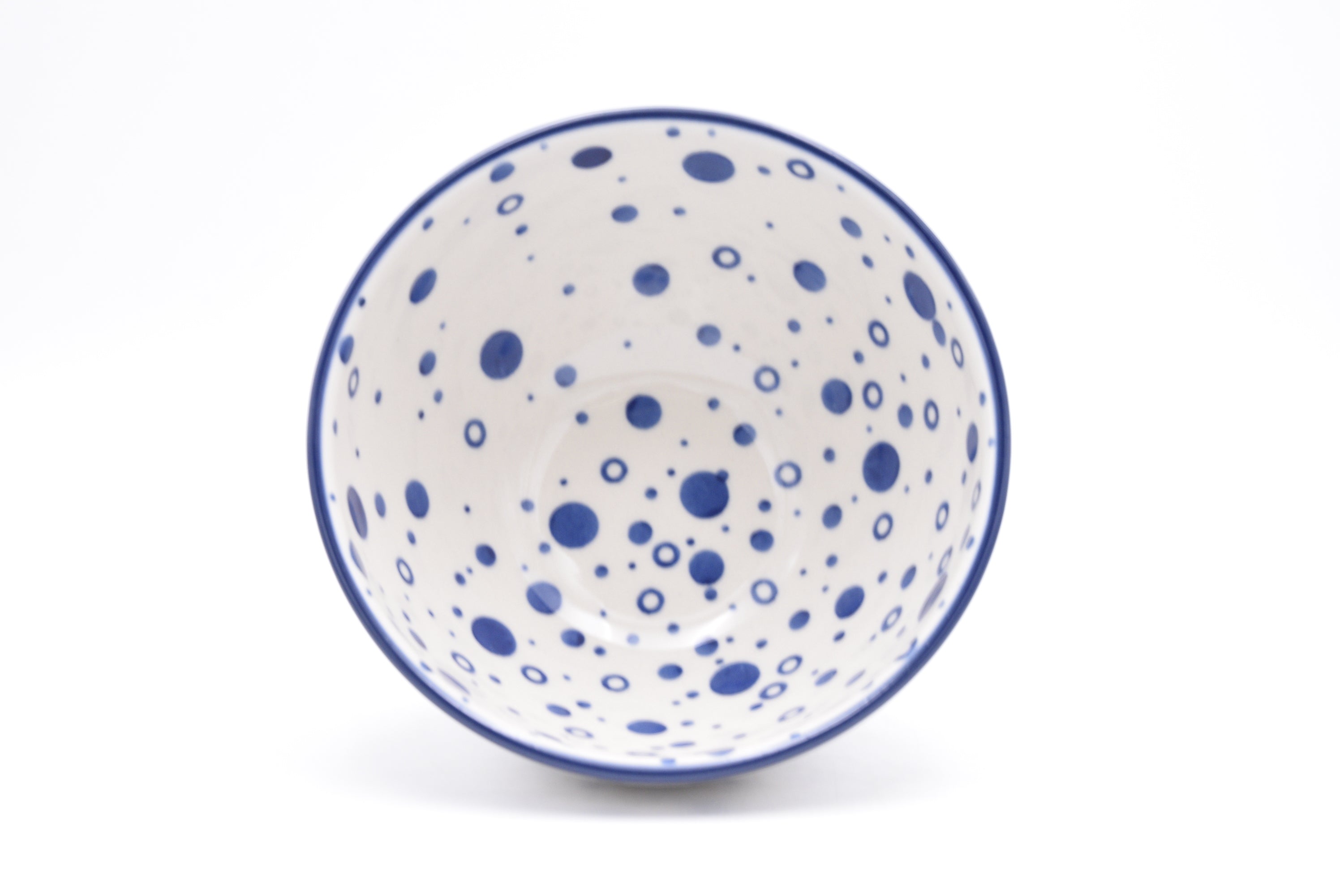 206 Bunzlau Schaal op voet 2958 - Blij Blauw Bunzlau