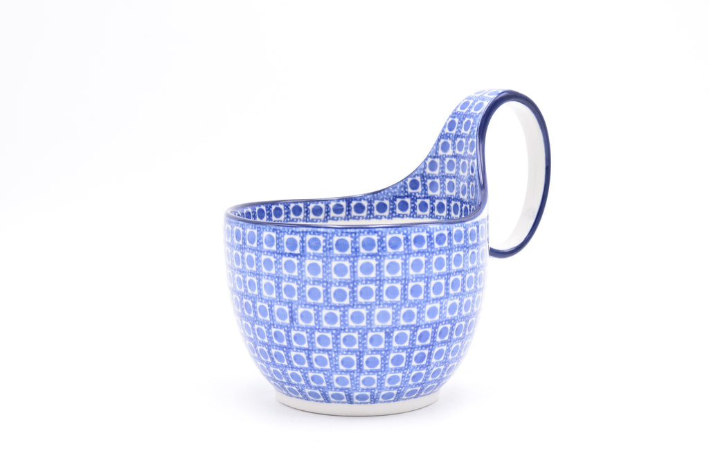 845 Bunzlau Waterscoop 2966 - Blij Blauw Bunzlau