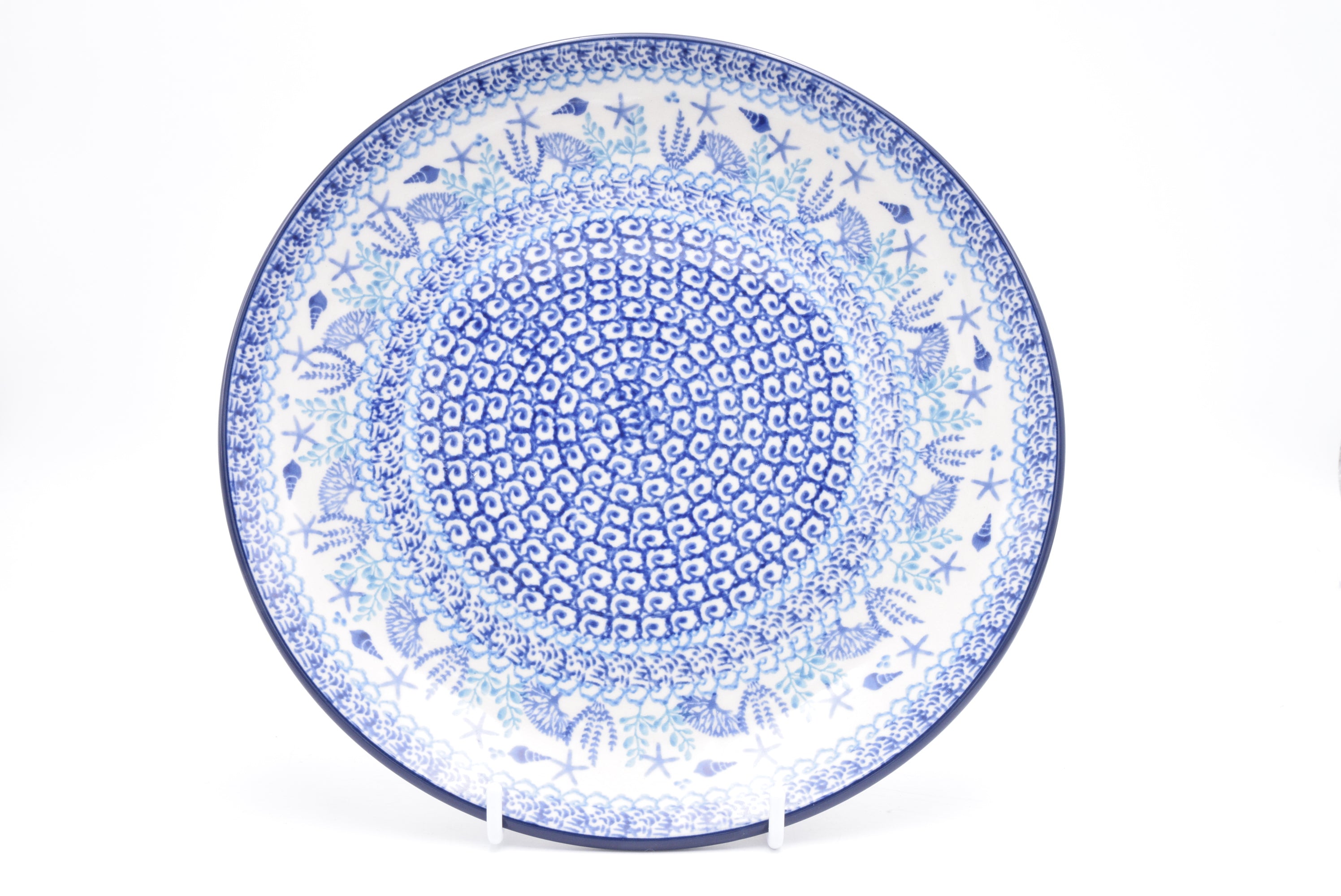257 Bunzlau Dinerbord 2980 - Blij Blauw Bunzlau