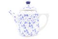 F94 Bunzlau Thee/koffiepot 3206 - Blij Blauw Bunzlau