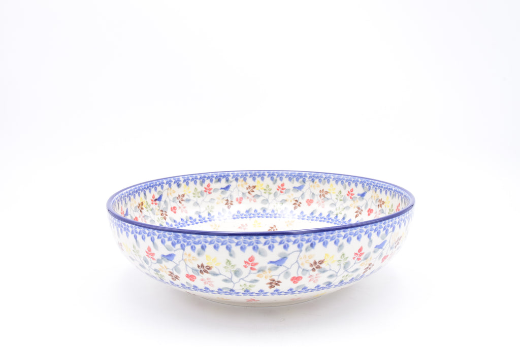 C36 Bunzlau Schaal laag 3208 - Blij Blauw Bunzlau