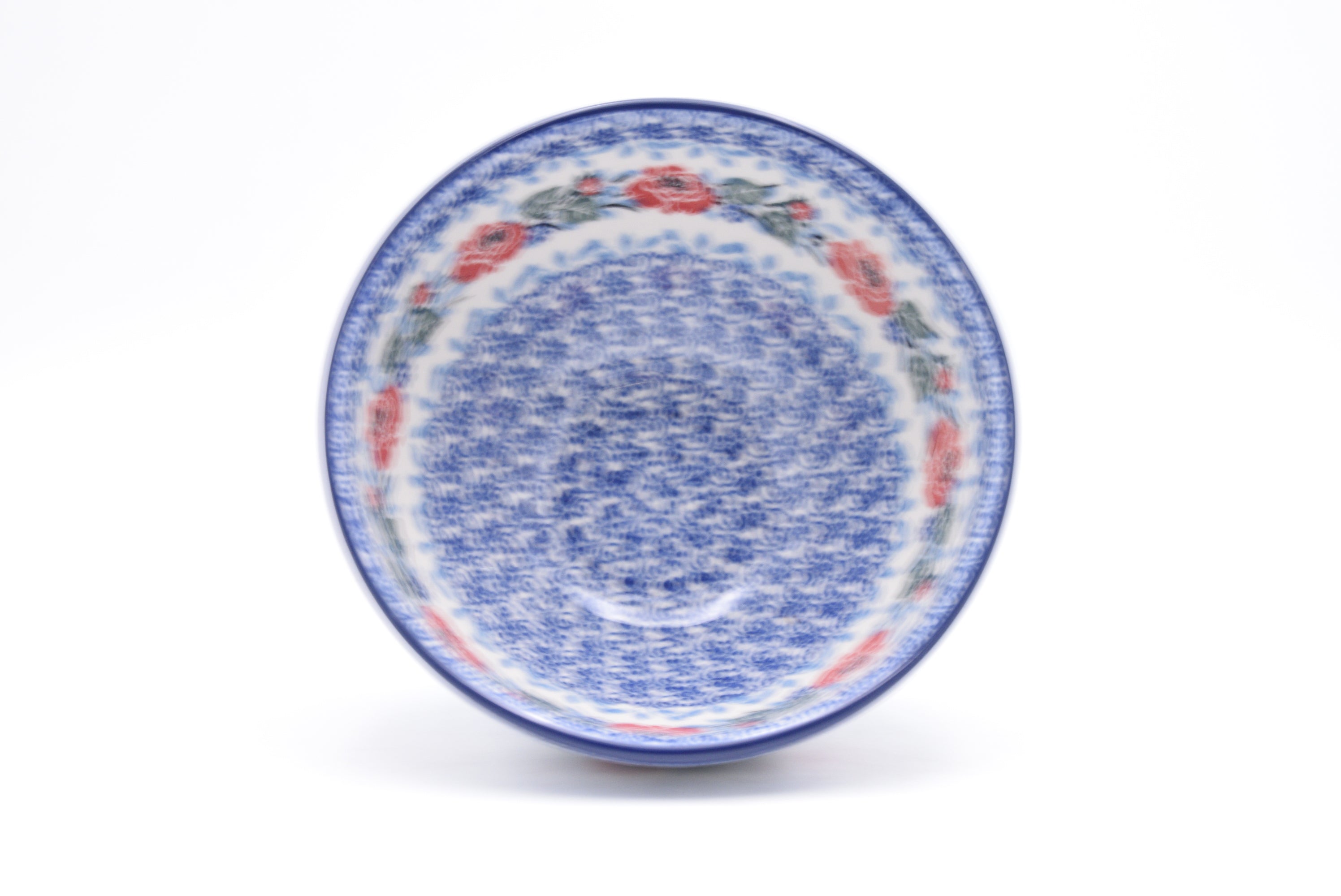 206 Bunzlau Schaal op voet 3214 - Blij Blauw Bunzlau