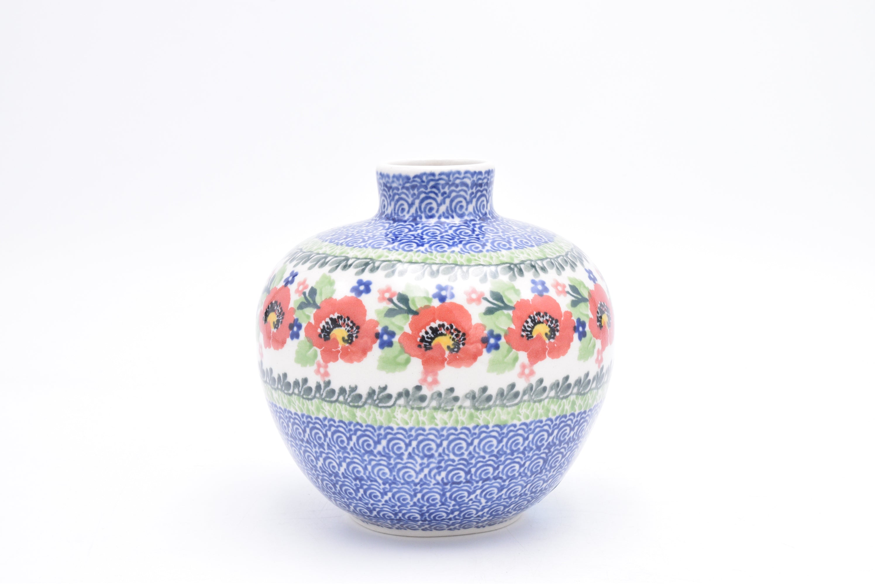 H32 Bunzlau Vaas 3219 - Blij Blauw Bunzlau