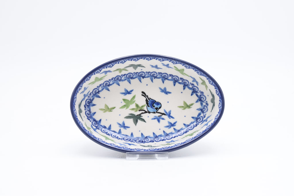 A35 Bunzlau Ovenschaal Ovaal 3235 - Blij Blauw Bunzlau