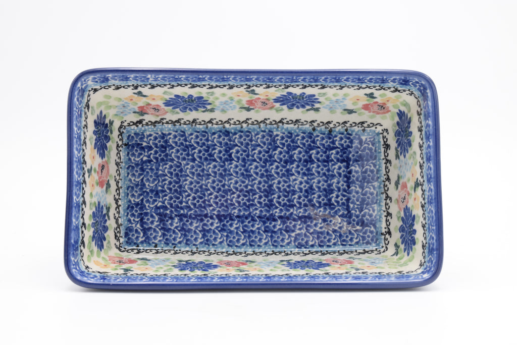 603 Bunzlau Cakevorm 3264 - Blij Blauw Bunzlau