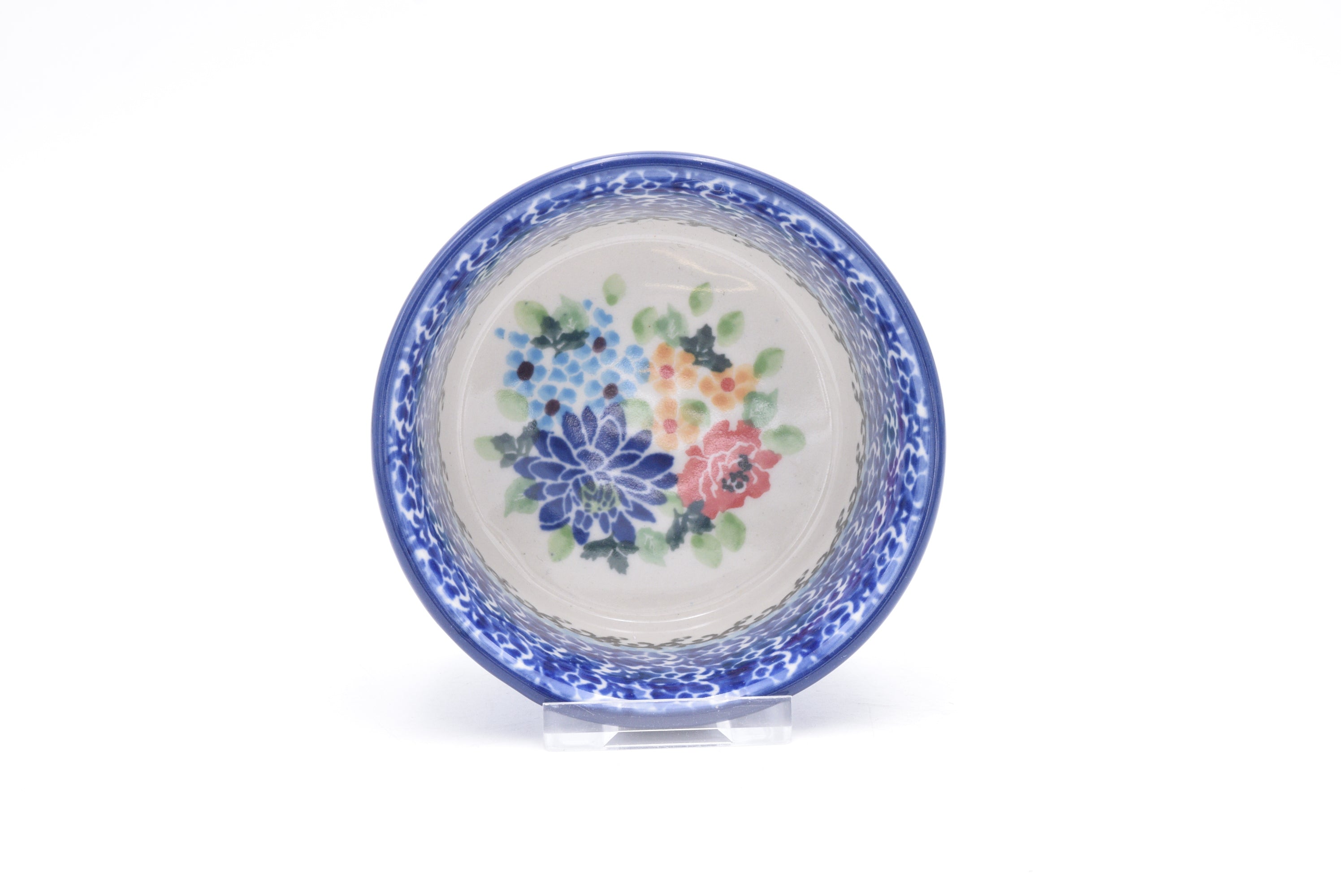 409 Bunzlau Schaaltje Soufflé 3264 - Blij Blauw Bunzlau