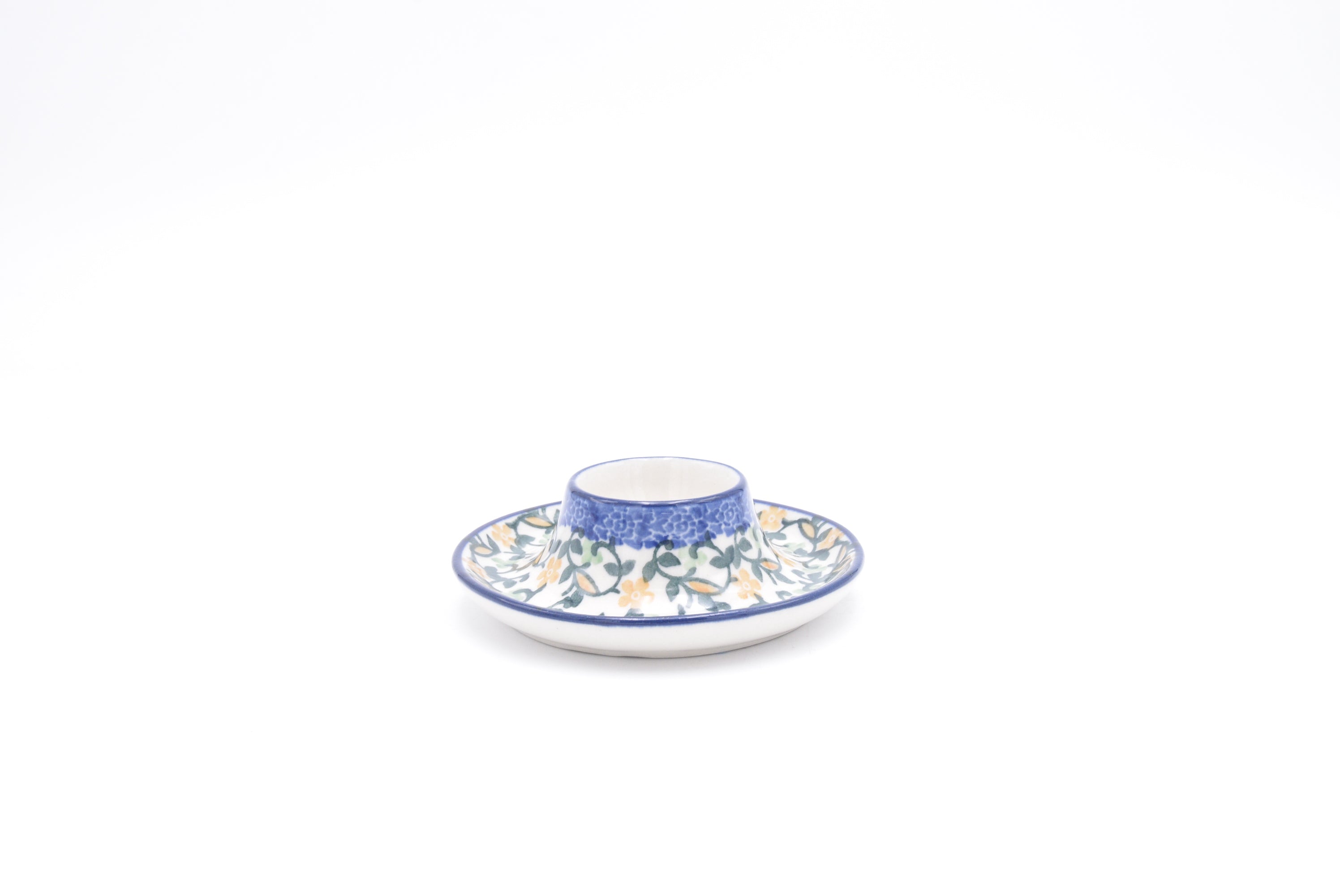 145 Bunzlau Eierdop 3273 - Blij Blauw Bunzlau