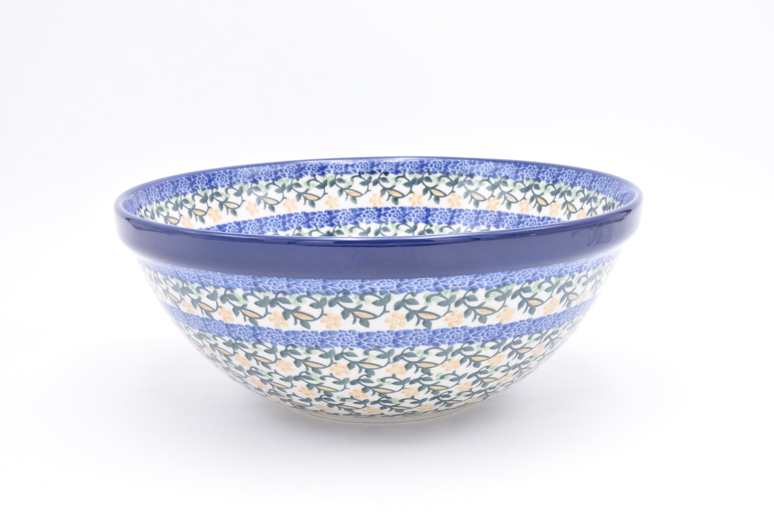 056 Bunzlau Nestschaal 3273 - Blij Blauw Bunzlau