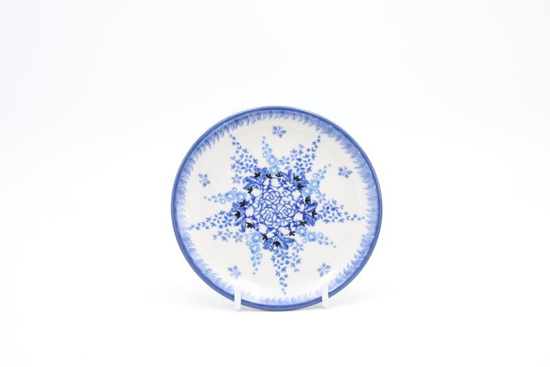 D21 Bunzlau Gebaksbordje 3277 - Blij Blauw Bunzlau