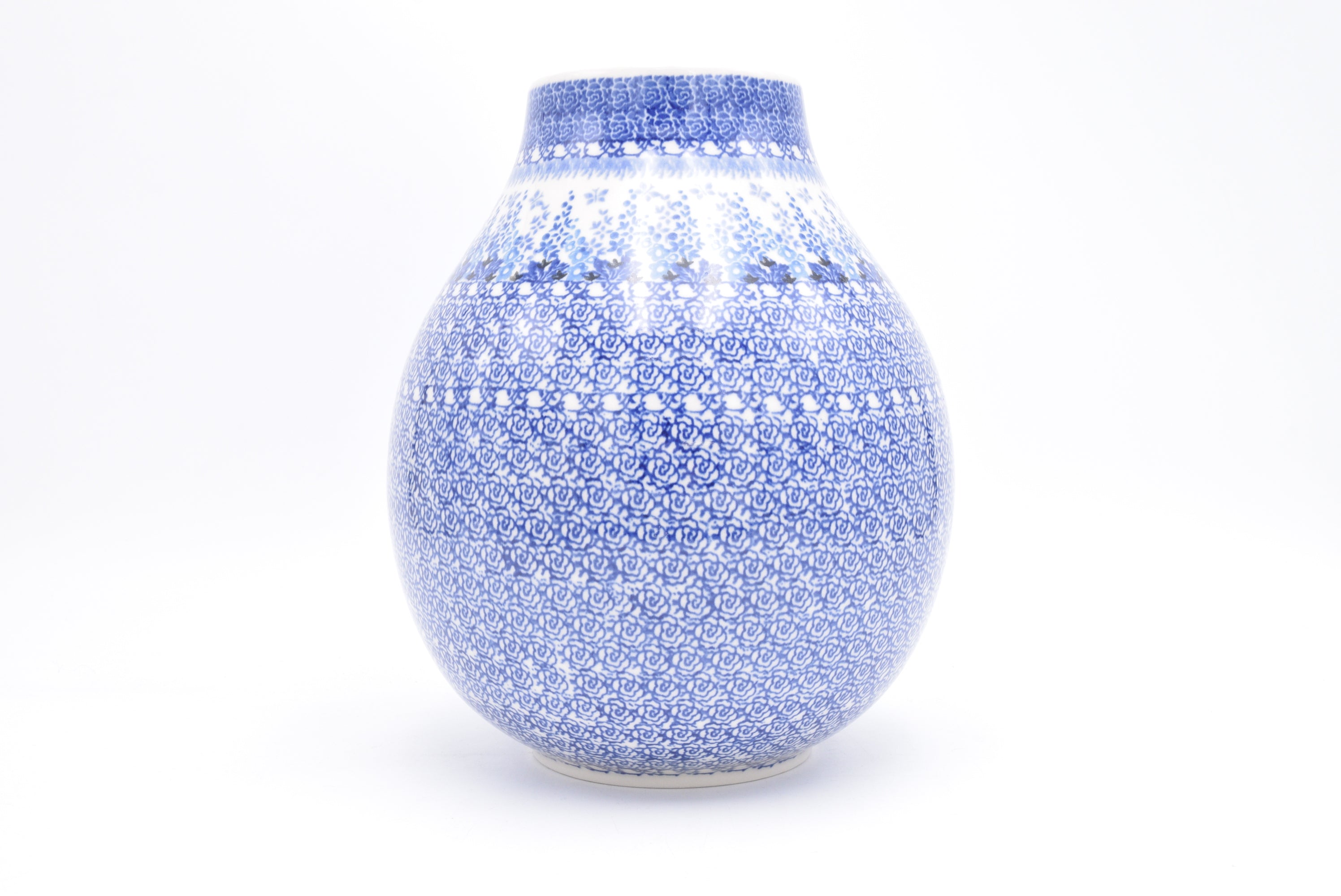 F14 Bunzlau Vaas 3277 - Blij Blauw Bunzlau