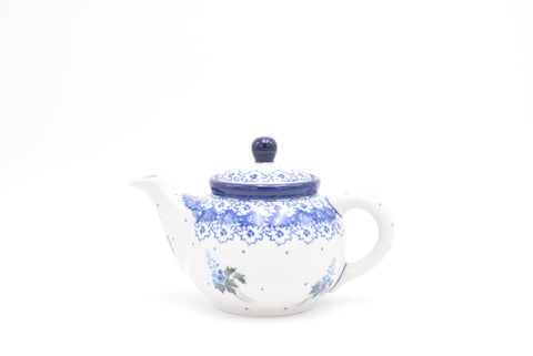 120 Bunzlau Theepot  3295 - Blij Blauw Bunzlau