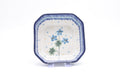 219 Bunzlau Achthoekig schaaltje 3301 - Blij Blauw Bunzlau