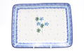 111 Bunzlau Serveerschaal Recht 3301 - Blij Blauw Bunzlau