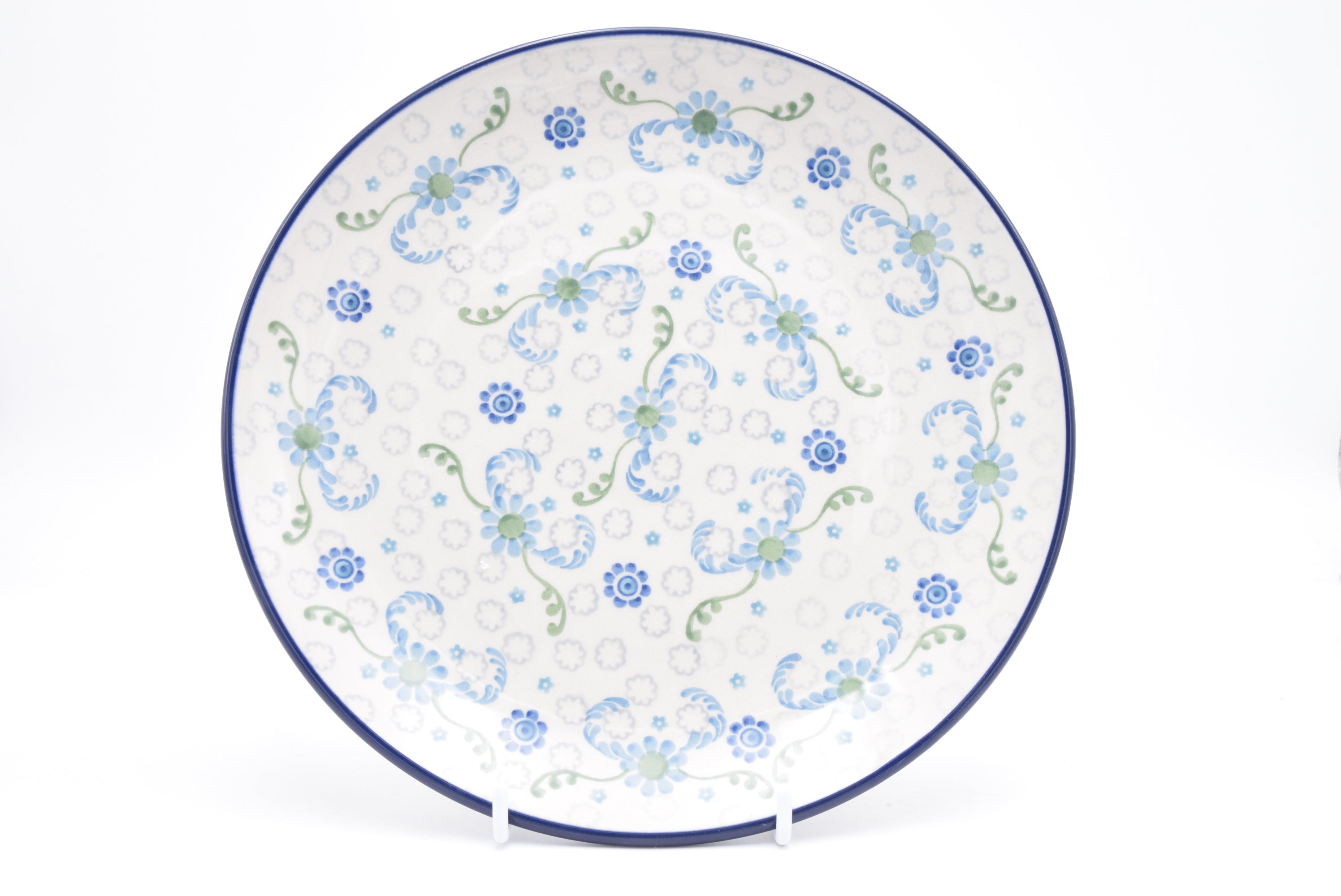 257 Bunzlau Dinerbord 3304 - Blij Blauw Bunzlau