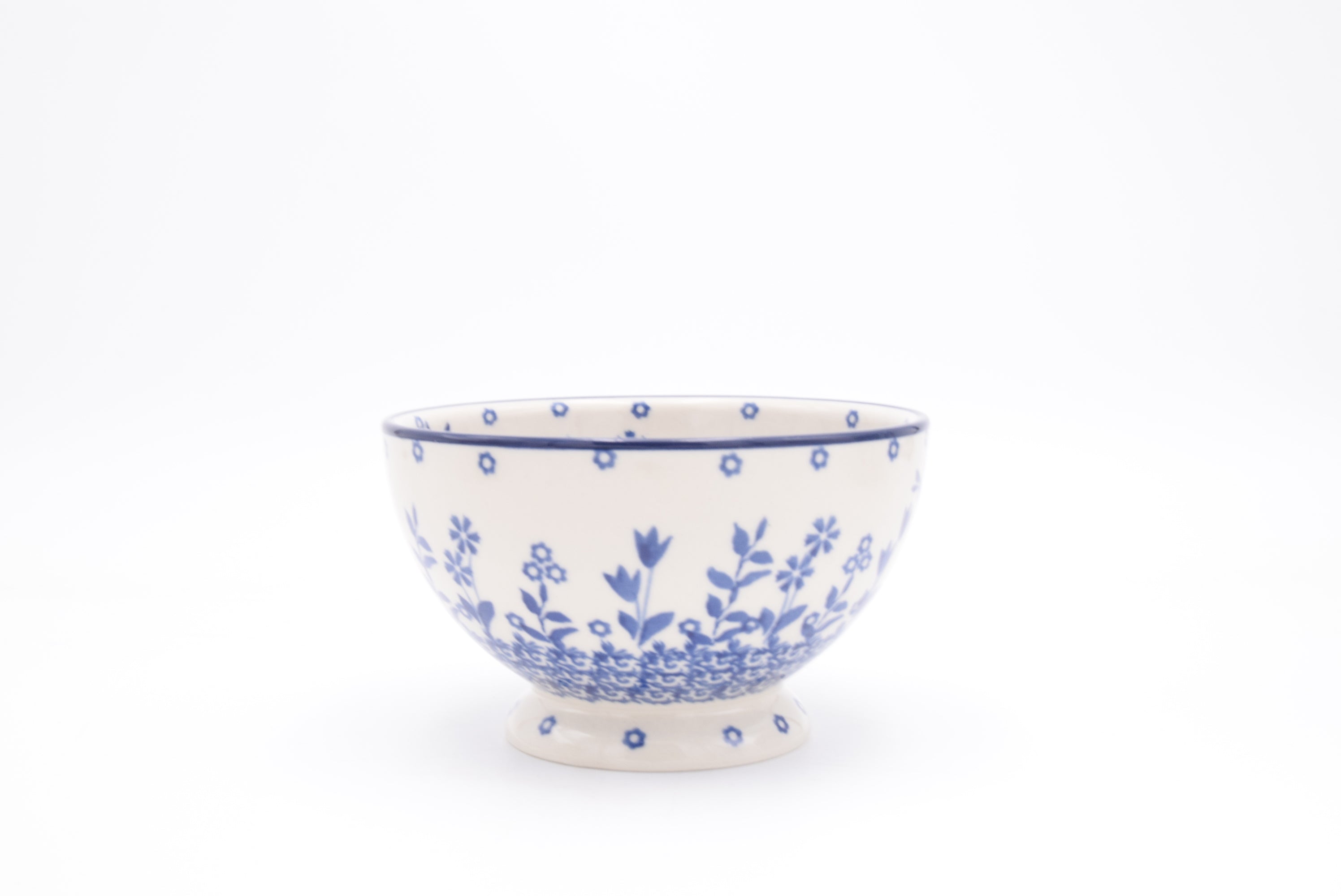 206 Bunzlau Schaal op voet 3312 - Blij Blauw Bunzlau