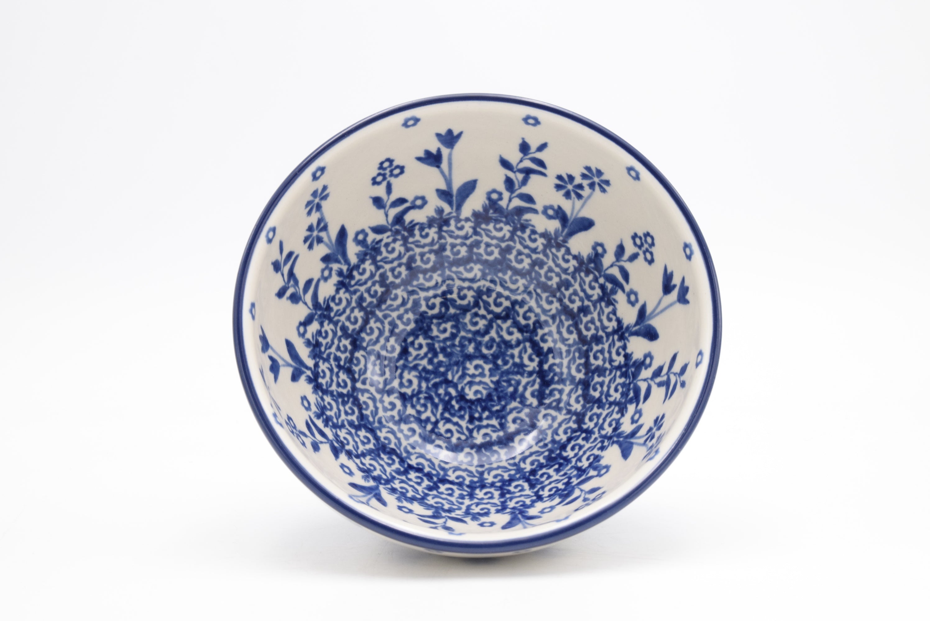206 Bunzlau Schaal op voet 3312 - Blij Blauw Bunzlau