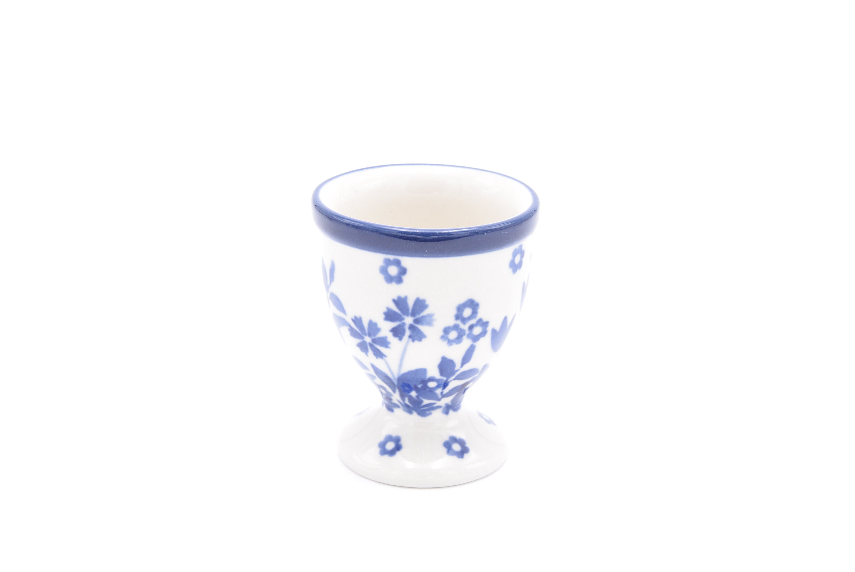 106 Bunzlau Eierdop 3312 - Blij Blauw Bunzlau