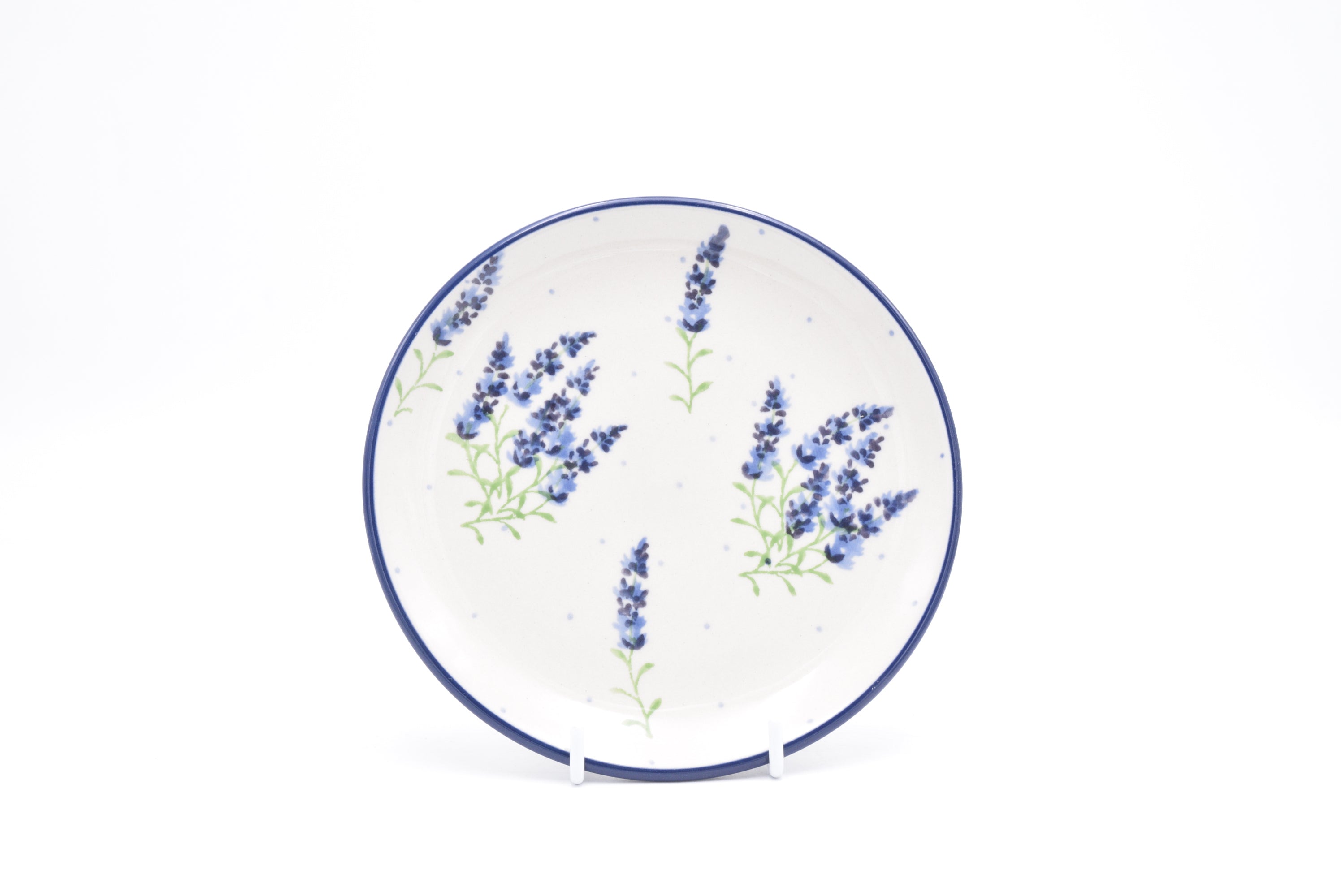 261 Bunzlau Gebaksbord 3318 - Blij Blauw Bunzlau