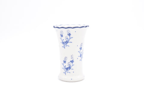 127 Bunzlau Vaas 3319 - Blij Blauw Bunzlau