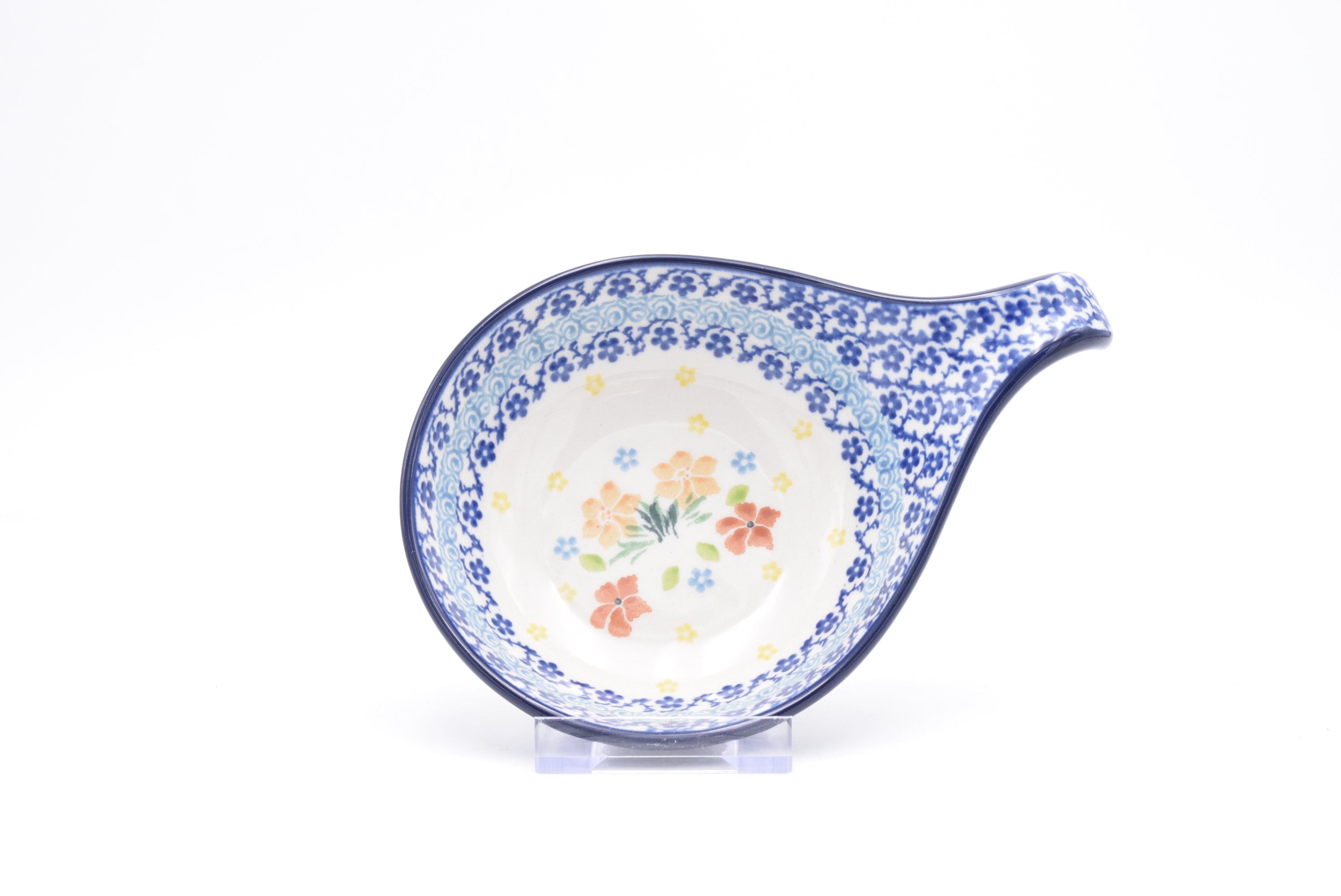 174 Bunzlau Lepelhouder 3337 - Blij Blauw Bunzlau