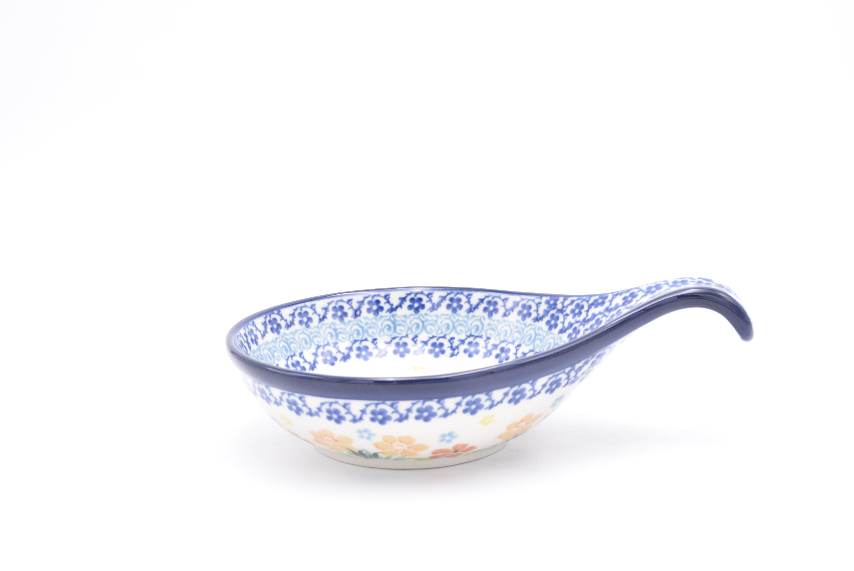 174 Bunzlau Lepelhouder 3337 - Blij Blauw Bunzlau