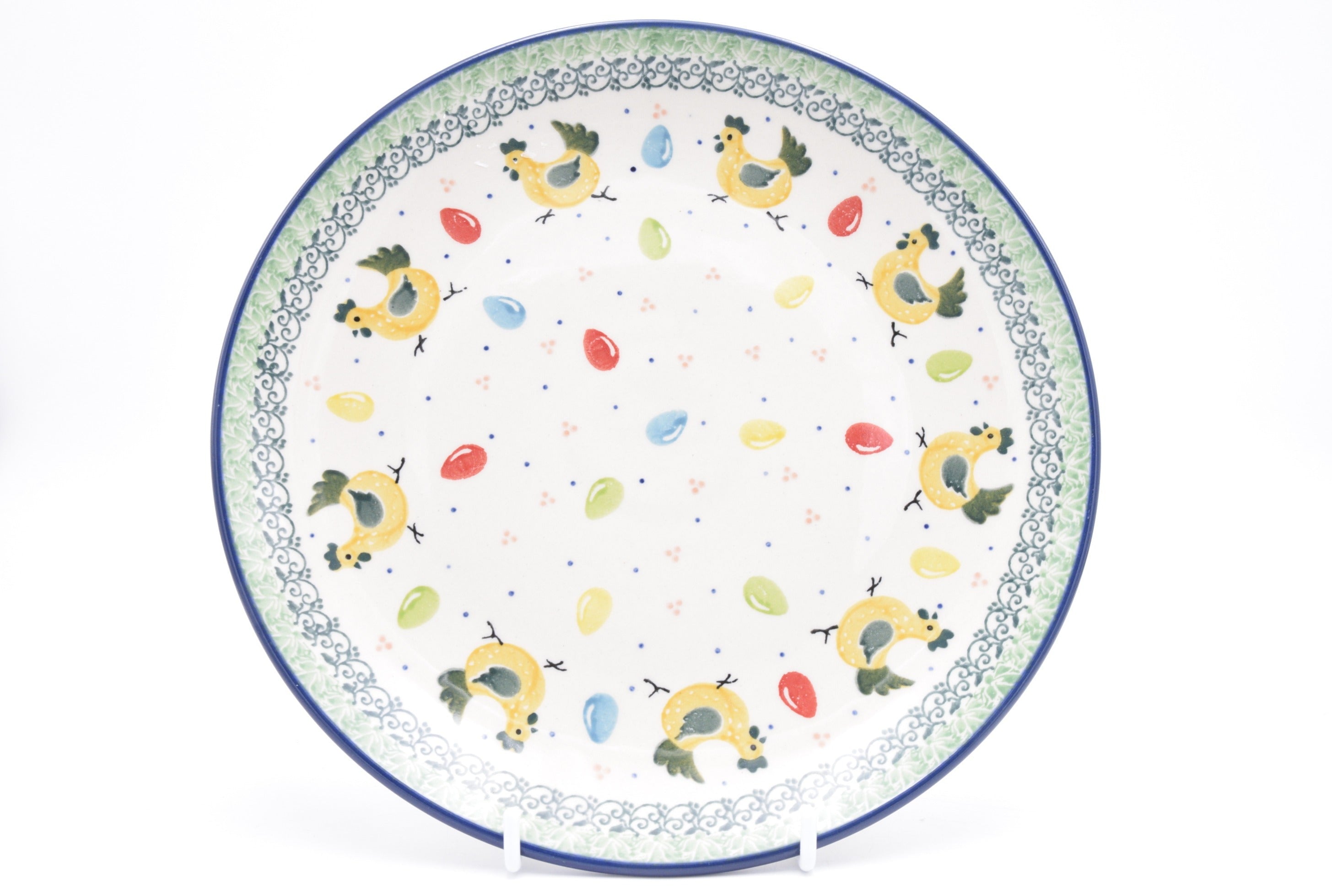 257 Bunzlau Dinerbord 3343 - Blij Blauw Bunzlau