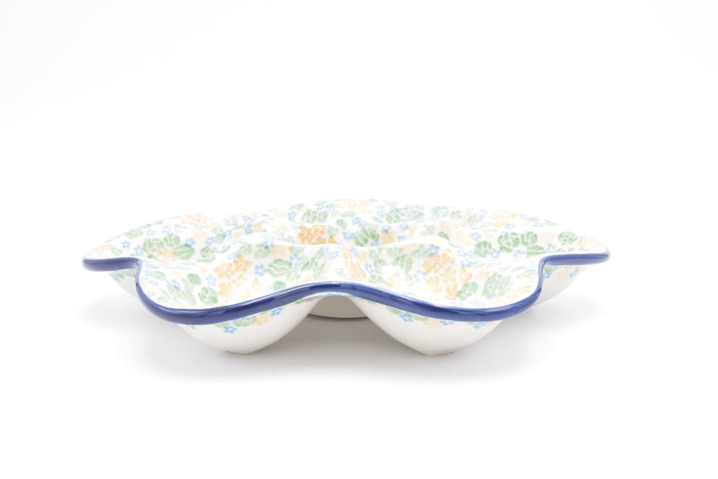 747 Bunzlau Eierschaal 3345 - Blij Blauw Bunzlau