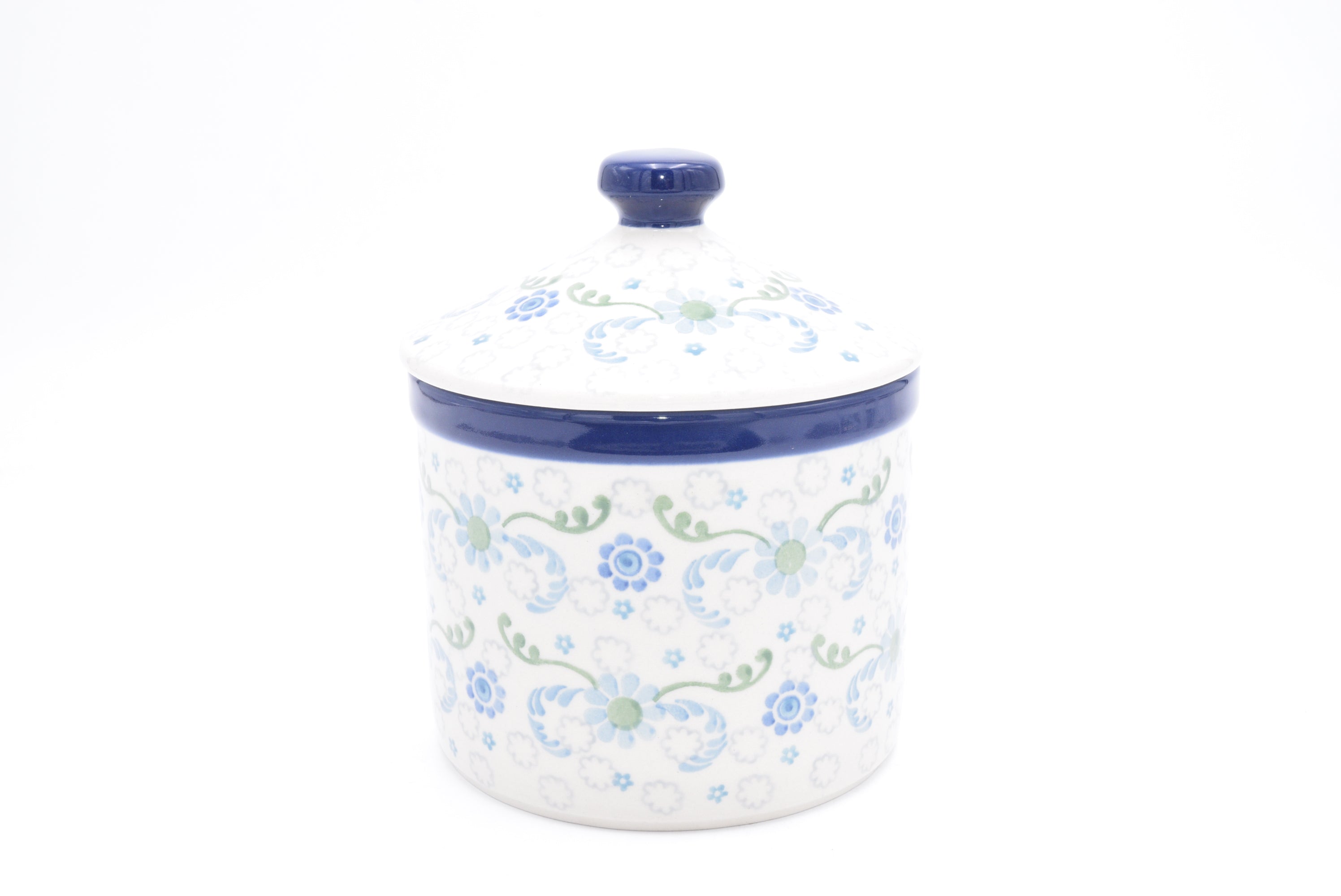 F07  Bunzlau Pot met deksel 3404