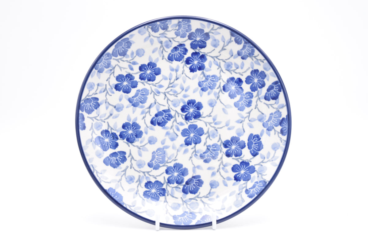 086 Bunzlau Ontbijtbord 3428 - Blij Blauw Bunzlau