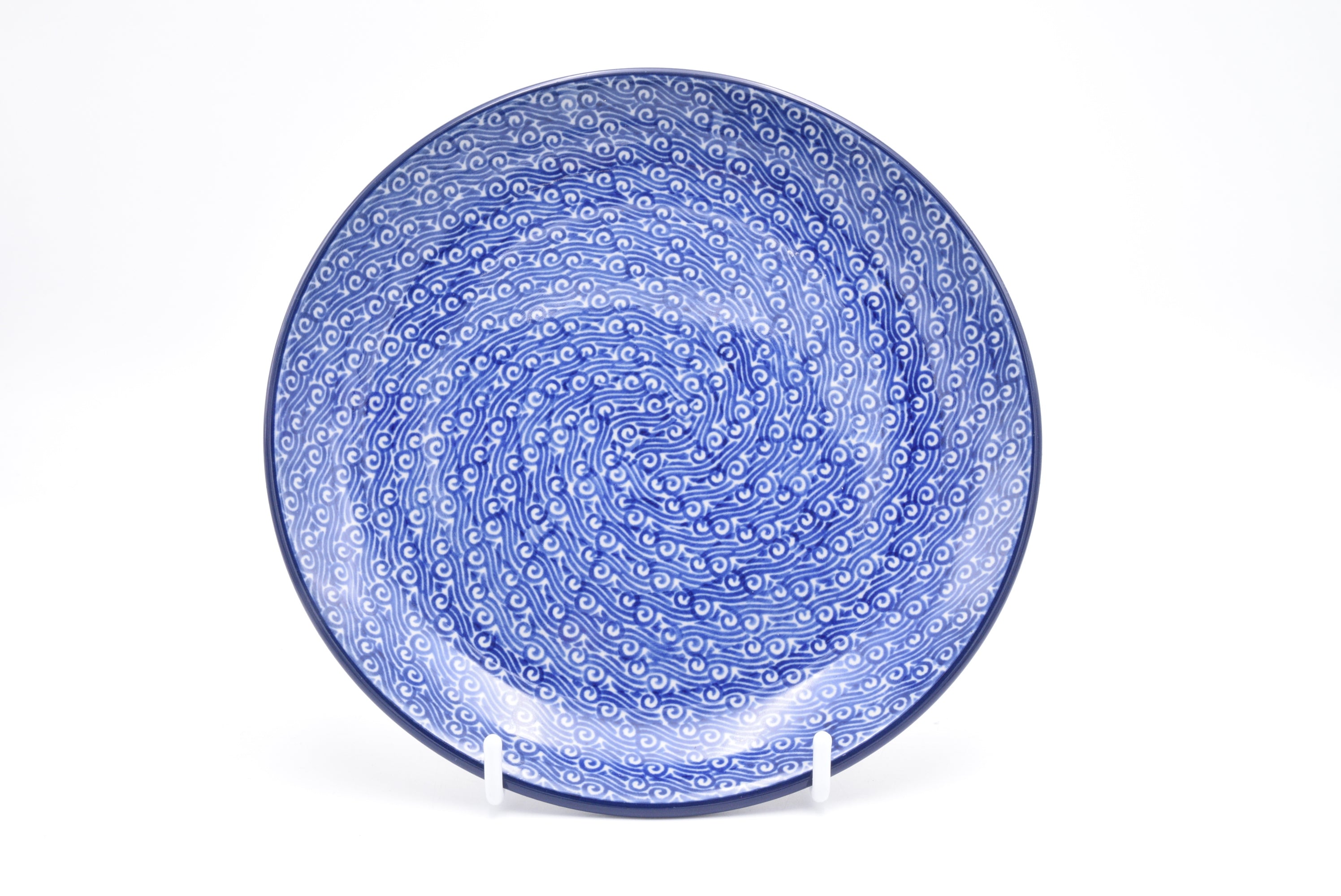 086 Bunzlau Ontbijtbord 3429 - Blij Blauw Bunzlau