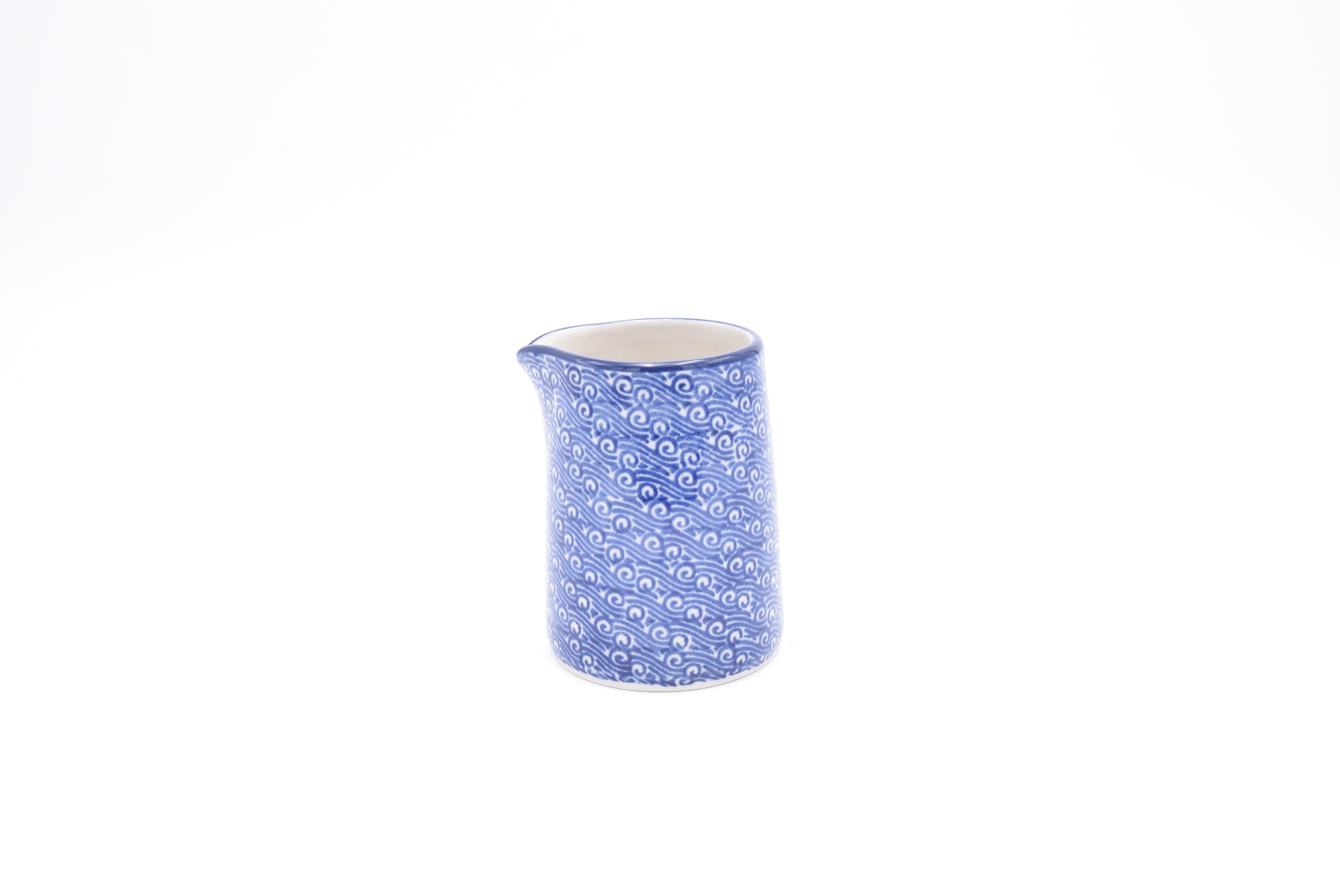 G47 Bunzlau melkkannetje 3429 - Blij Blauw Bunzlau