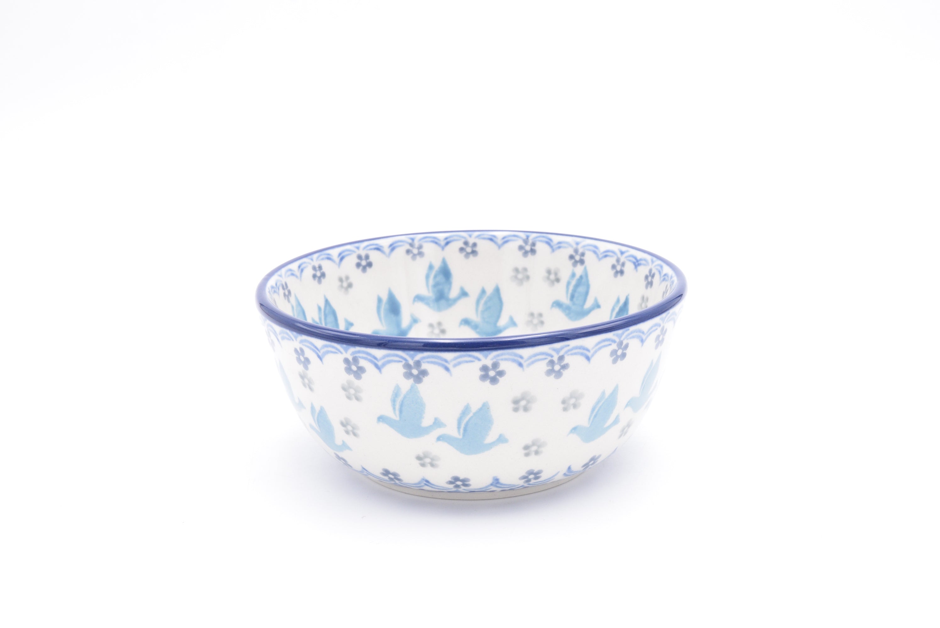 017 Bunzlau Ricebowl  3433 - Blij Blauw Bunzlau