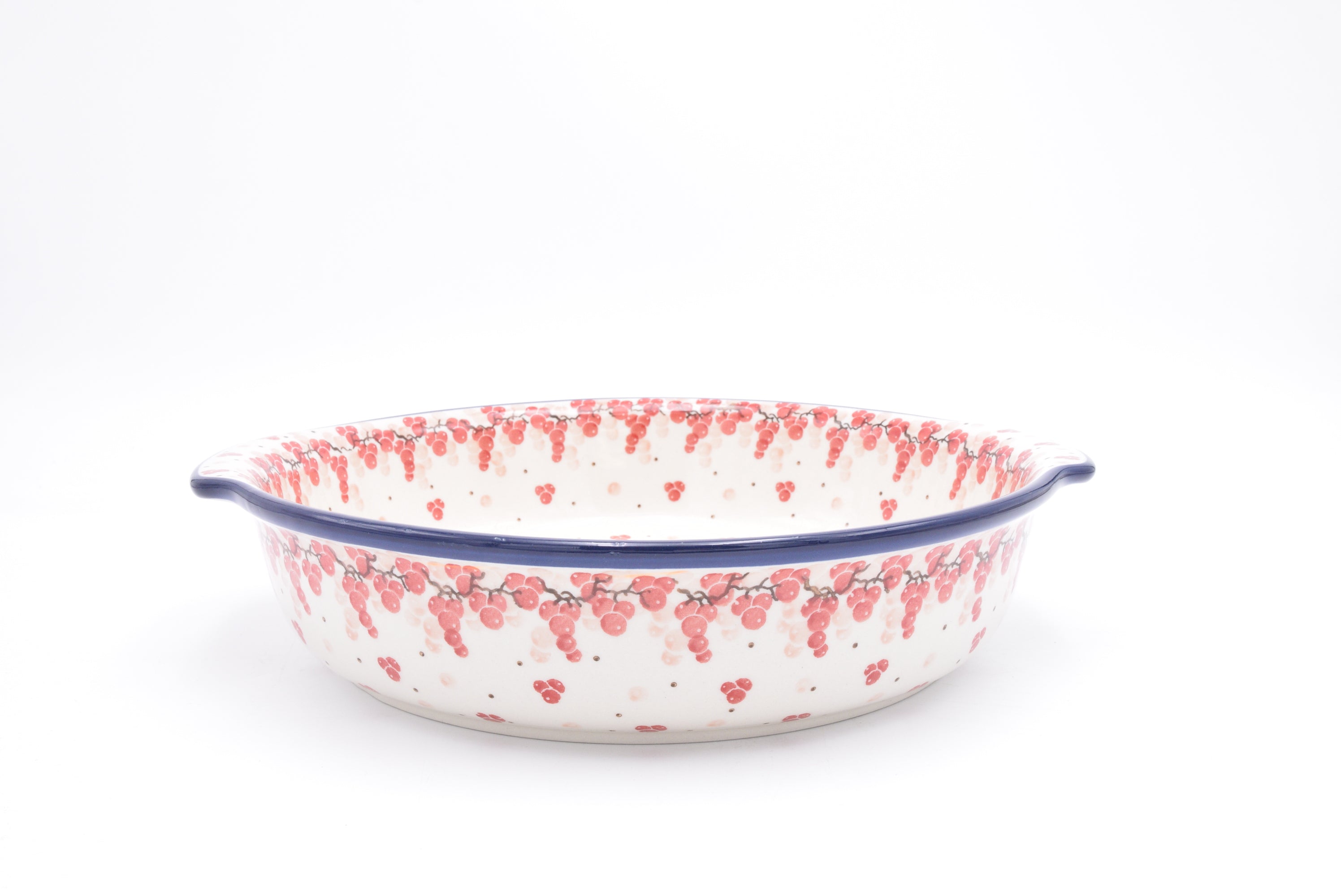 418 Bunzlau Ovenschaal 2387 - Blij Blauw Bunzlau