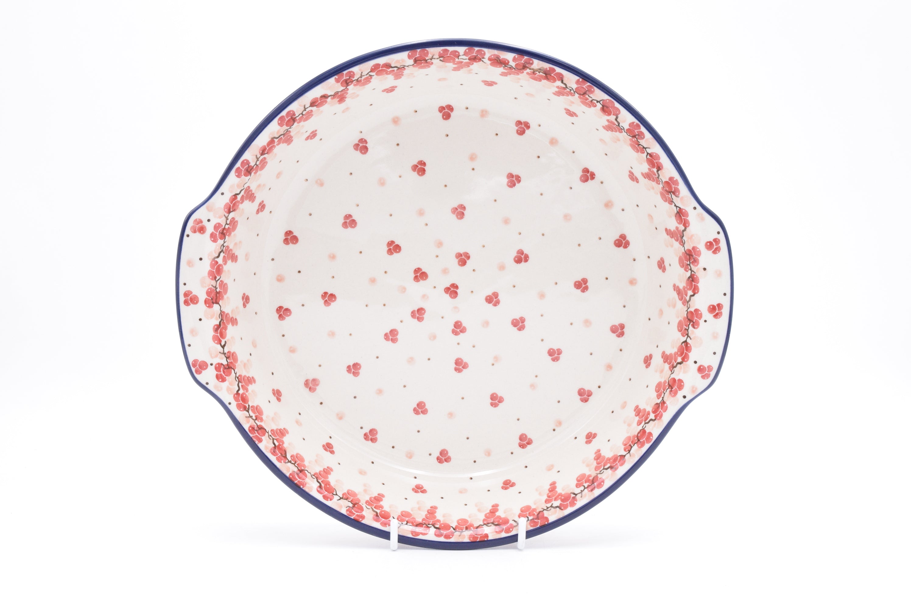 418 Bunzlau Ovenschaal 2387 - Blij Blauw Bunzlau