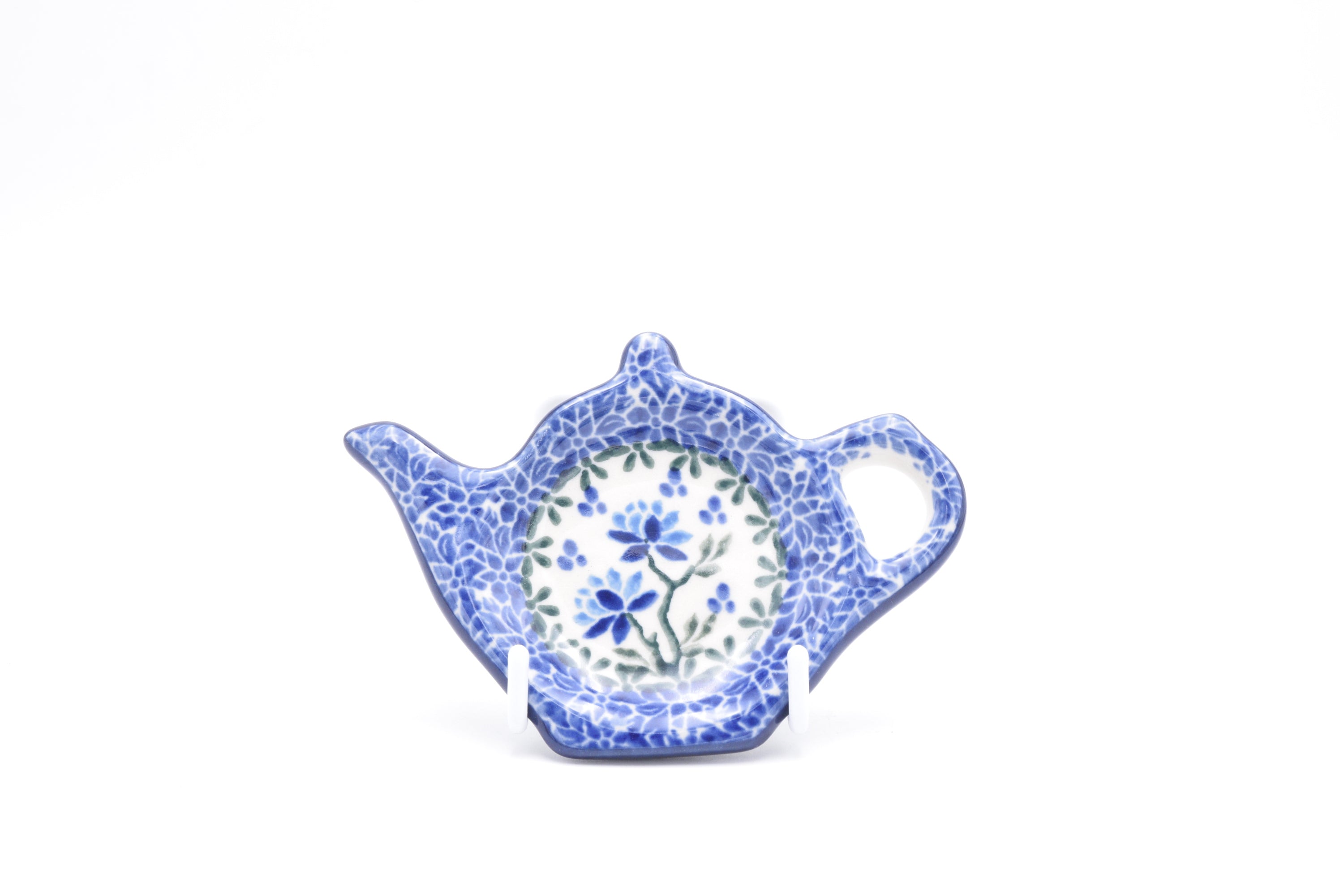 766 Bunzlau Theetipje 2415 - Blij Blauw Bunzlau