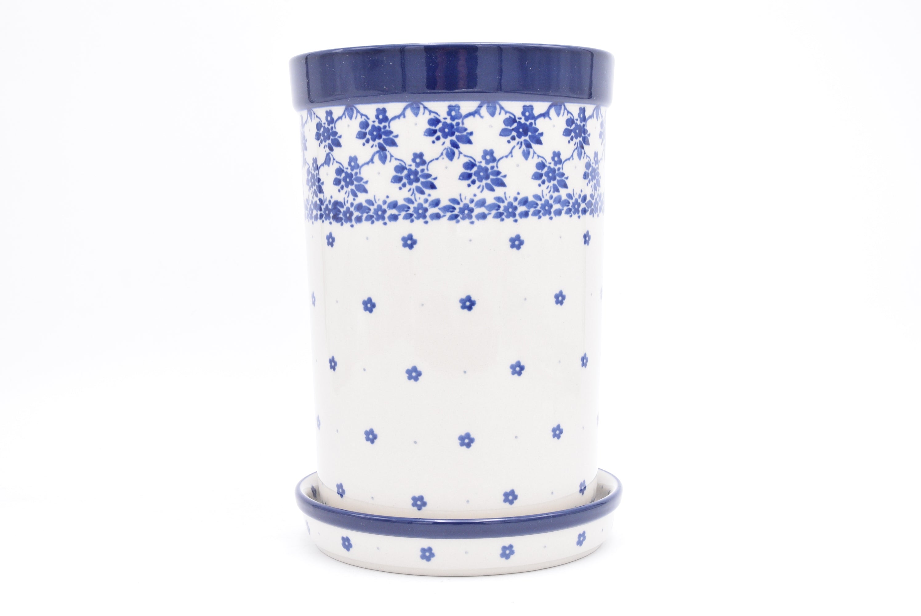 599 Bunzlau Wijnkoeler 2606-2 - Blij Blauw Bunzlau