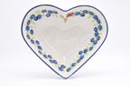 B38 Bunzlau Schaal Hart 2511 - Blij Blauw Bunzlau