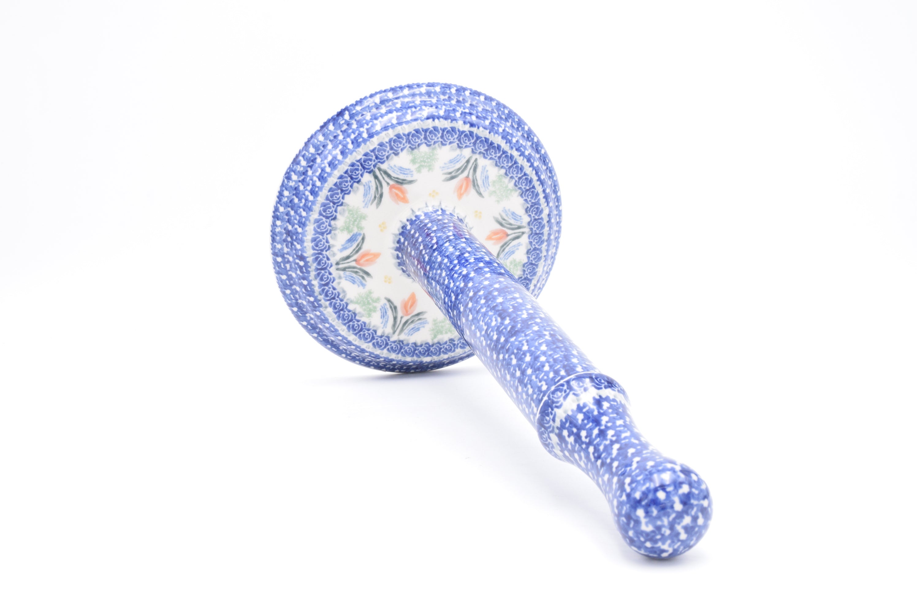 834 Bunzlau Keukenrolhouder 3371 - Blij Blauw Bunzlau