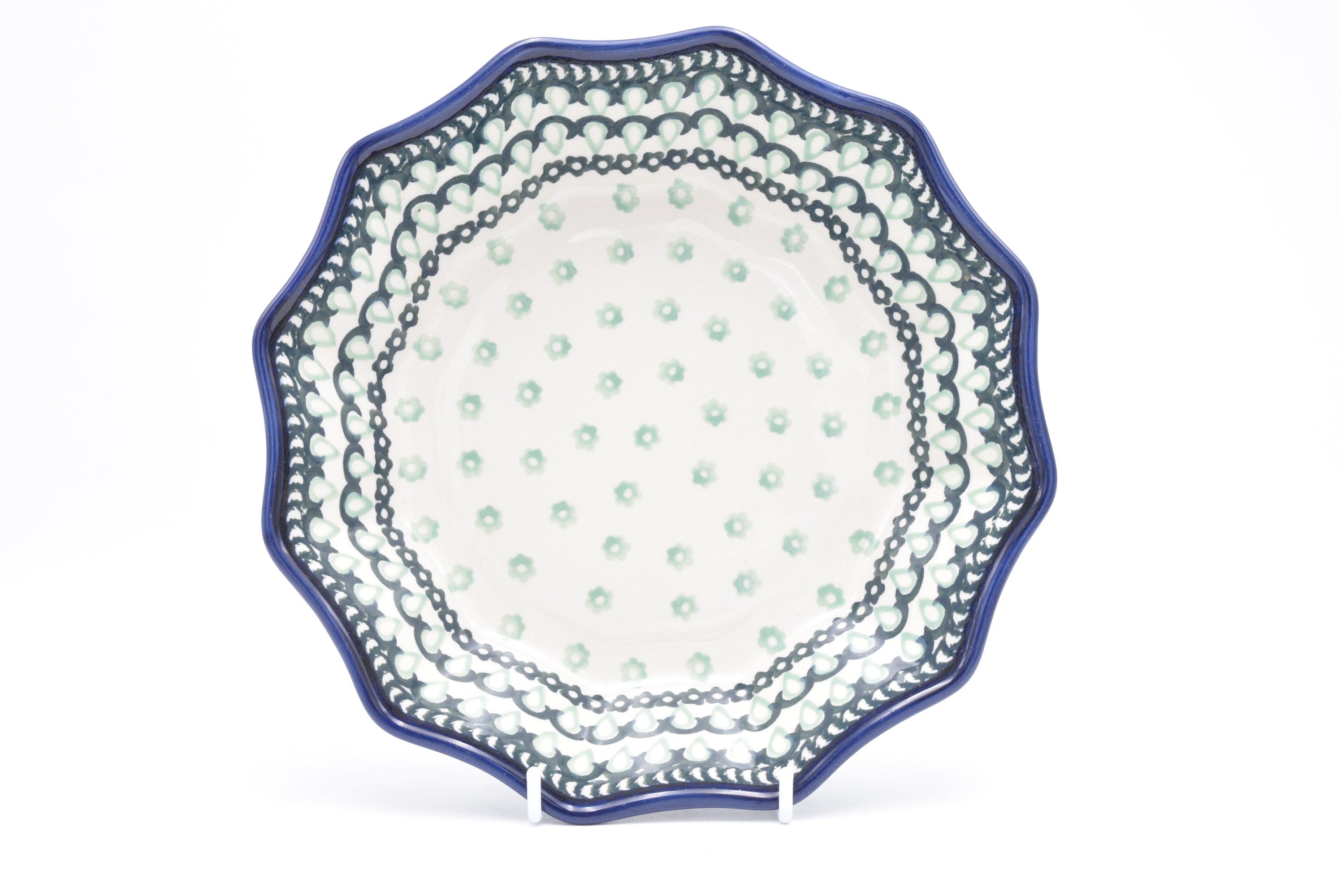 Bunzlau Schaal geschulpt - Blij Blauw Bunzlau