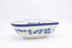 B38 Bunzlau Schaal Hart 2511 - Blij Blauw Bunzlau