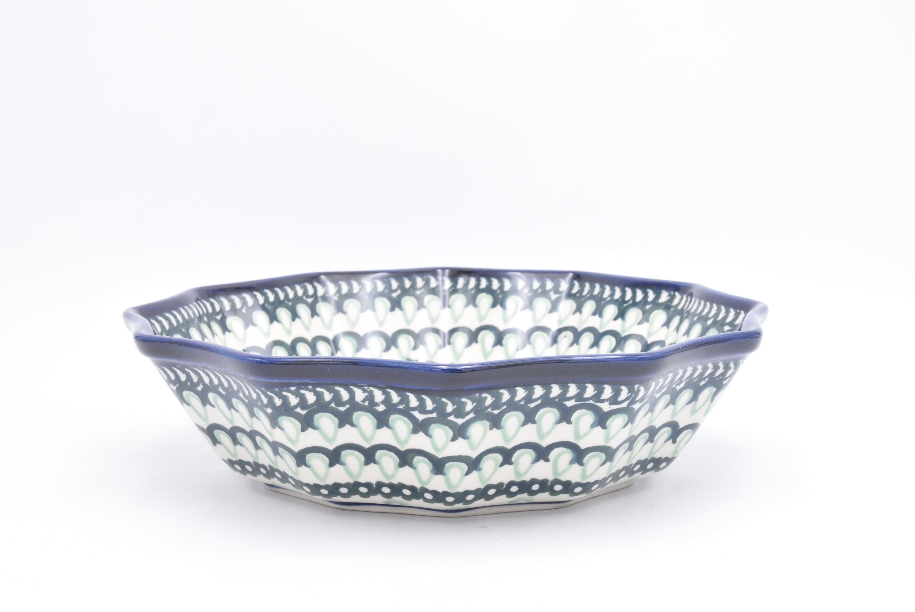 Bunzlau Schaal geschulpt - Blij Blauw Bunzlau