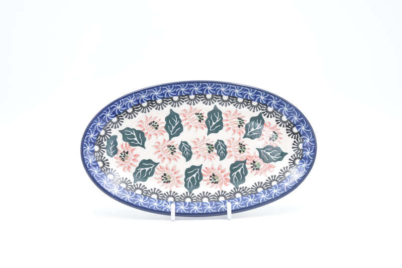 301 Bunzlau Serveerschaal Ovaal 1565 - Blij Blauw Bunzlau