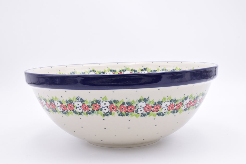 Bunzlau nestschaal (ø 27,5) 055-2301. Origineel Bunzlau Artystyczna servies uit Polen. Minimaal 30% onder de originele prijs. Blij Blauw Bunzlau prijs €69,50