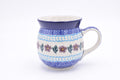 Bunzlau bolmok of boerenmok 073-1686. Origineel Bunzlau Artystyczna servies uit Polen. Blij Blauw Bunzlau prijs €13,50