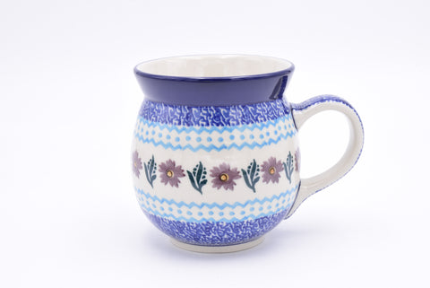 Bunzlau bolmok of boerenmok 073-1686. Origineel Bunzlau Artystyczna servies uit Polen. Blij Blauw Bunzlau prijs €13,50