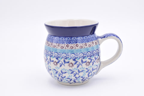 Bunzlau bolmok of boerenmok 073-2631. Origineel Bunzlau Artystyczna servies uit Polen. Altijd minstens 30% onder de originele prijs. Blij Blauw Bunzlau prijs €13,50