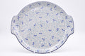 Bunzlau serveerschaal rond met oor 152-2611 fire Fly. Origineel Bunzlau Artystyczna servies uit Polen. Minimaal 30% onder de originele prijs. Blij Blauw Bunzlau prijs €62,50
