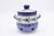 Bunzlau knoflookpot 179-0659. Origineel Bunzlau Artystyczna servies uit Polen. Minimaal 30% onder de originele prijs. Blij Blauw Bunzlau prijs €48,50