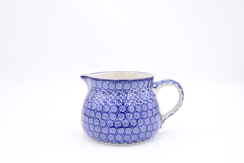 Bunzlau lage platte kan 1,5l 007-2615. Origineel Bunzlau Artystyczna servies uit Polen. Blij Blauw Bunzlau prijs €41,50